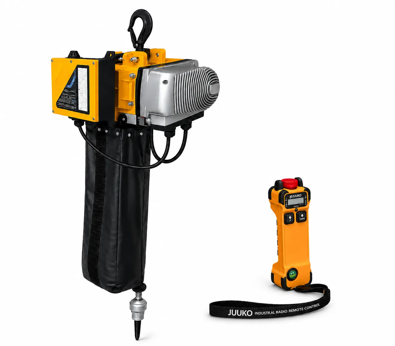 500kg electric chain hoist with wireless remote for lift installation