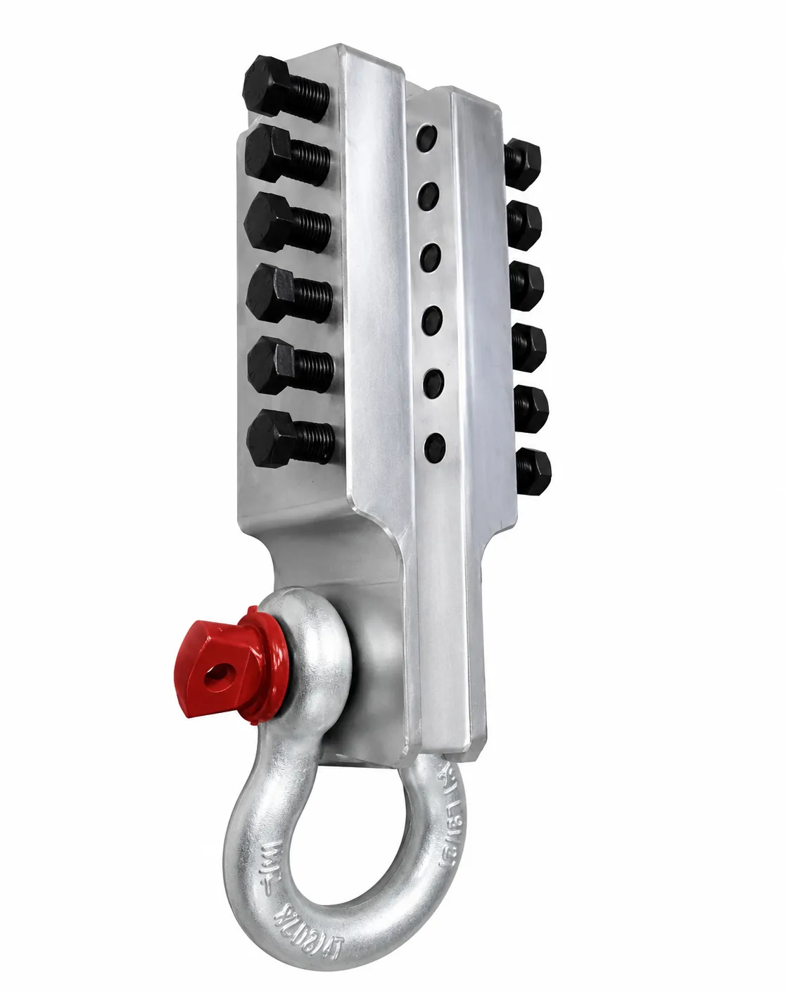 Heavy-duty aluminium elevator guide rail lifting clamp, 7.5T WLL